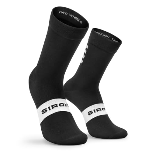 SIROKO - Calcetines de Ciclismo S1 Black Kapelmuur - M-L - Negro