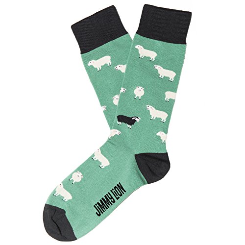 Jimmy Lion Calcetines Black Sheep en color Turquesa, fabricados en algodón peinado de primera calidad.Talla 36-40 en media caña. ¡Camina con estilo!