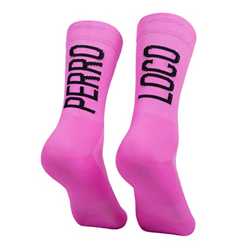 PERRO LOCO CLOTHES ULTRALIGHT Calcetines de ciclismo finos para el verano. Para hombres y mujeres. Originales.