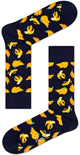 Happy Socks Mujer Banana Sock Calcetines Not Applicable, Multicolor (Multicolour 650), 4/7 (Talla del fabricante: 36-40)