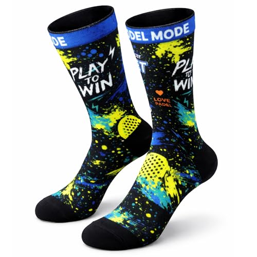 XMTBSTYLE Calcetines Deportivos Hombre Mujer Estampados – Crossfit, Running, Ciclismo, MTB, Gym, Fitness y Senderismo – Transpirables, Confort y Ajuste Ergonómico 37-41, Padel