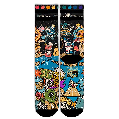 American Socks - Mid High - Calcetines de deporte para hombre y mujer, Calcetines de Crossfit, Calcetines de Padel, Calcetines de Running, Calcetines de Ciclismo, Bici y Skate