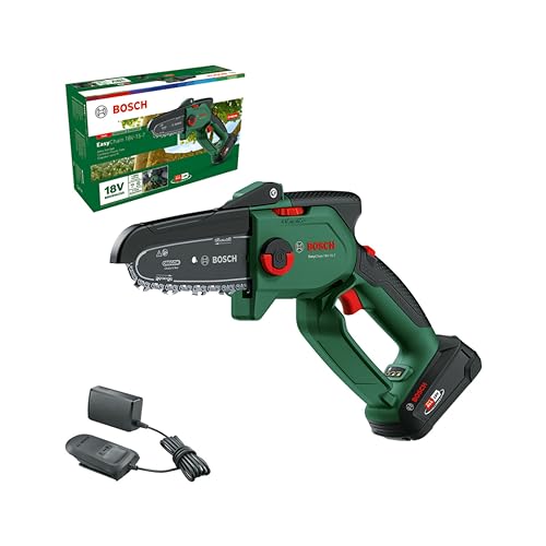 Bosch-Mini-Motosierra-a-Bateria-EasyChain-18V-15-7-para-Cortar-Madera-Sistema-de-18-Voltios-Velocidad-la-Cadena-695-ms-con-1-bateria-de-25-Ah-y-Cargador-0